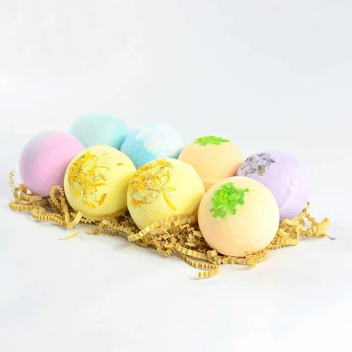 8pcs Bath Bombs Body Cleaner Multi-color Essential Oils Bath Salt Ball