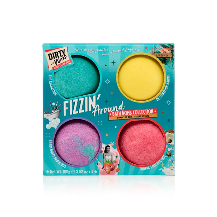DIRTYWORKS Fizzin Around Bath Bomb Collection Set